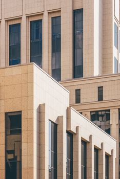 Old fashioned architecture details of building. Background