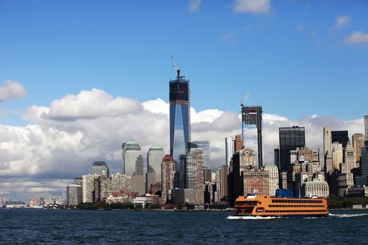 Regular ferry service between New York City - Manhattan and Staten Island