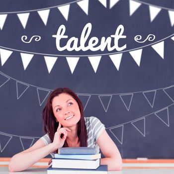 The word talent and bunting against student thinking in classroom