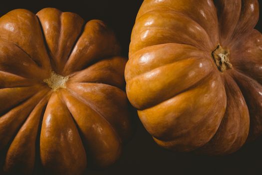 Close up of pumpkins during Halloween