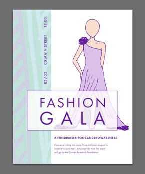 Vector of greeting card with fashion gala text