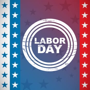 Labor day text in circles against digitally generated background