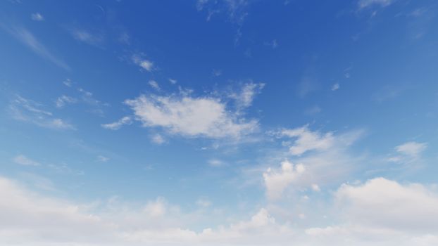 Cloudy blue sky abstract background, blue sky background with tiny clouds, 3d rendering

