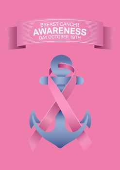 Digital composite of Breast cancer awareness month concept