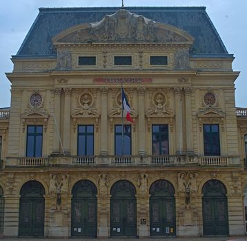 CHERBOURG, FRANCE - June 6th 2019 - Theater building at city center