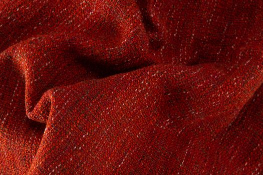 Full frame of red blanket