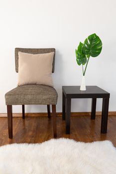 New cushion arranged on chair