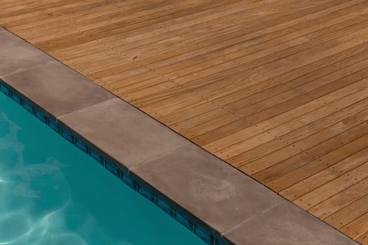High angle view of swimming pool on a sunny day