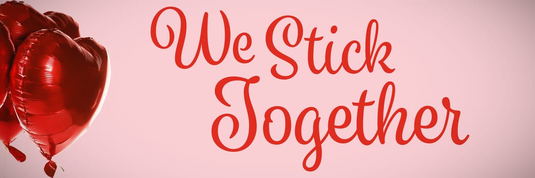 We Stick Together against pink background