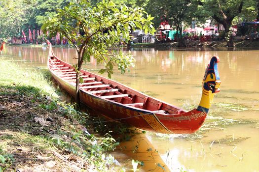 racing boat for water festival in cambodia siem ream