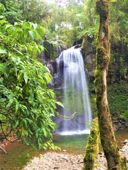 jungle waterfall at boquete wendy's waterfalls panama central america