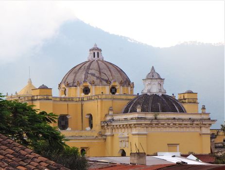 Guatemala, Antigua, Iglisia church dome