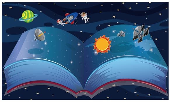 book contains complete space knowledge with actual things