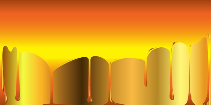 A background of golden dripping sweet honey