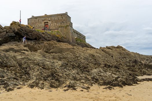 San Malo tourist attraction castle fort and water seascape