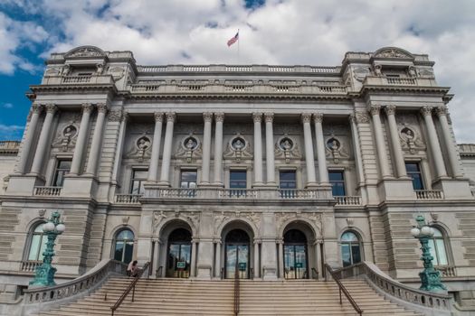 Washington, USA - June 23, 2017: Library of Congress. The Greatest Library in the United States