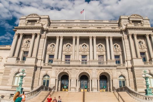 Washington, USA - June 23, 2017: Library of Congress. The Greatest Library in the United States