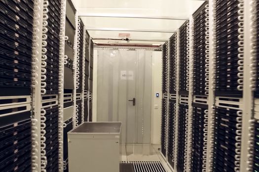 Room for servers in the data center. Modern technologies.