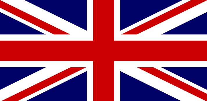 The Union Jack flag of Great Britain