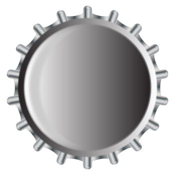 A typical metal glass bottle cap