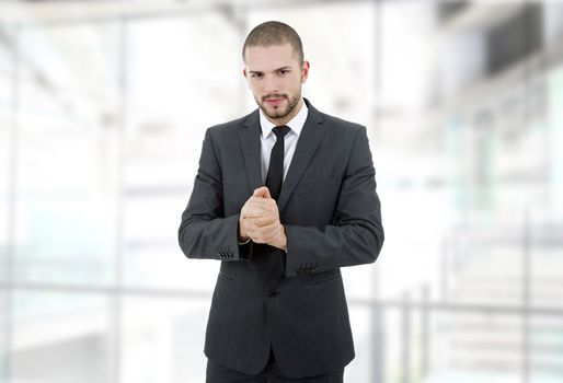 happy business man portrait at the office