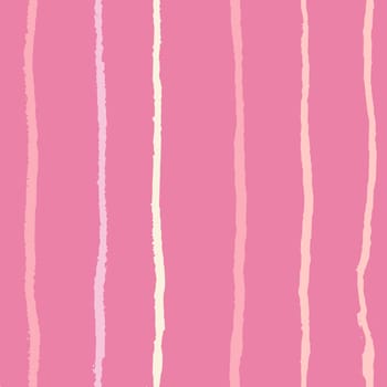 Natural color vertical textured lines on pink trendy seamless pattern background. Design for wrapping paper, wallpaper, fabric print, backdrop. Vector illustration.