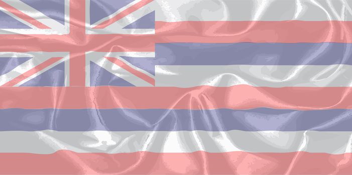 The flag of the United State state of Hawaii