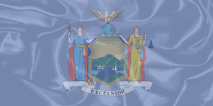 The flag of the state of New York