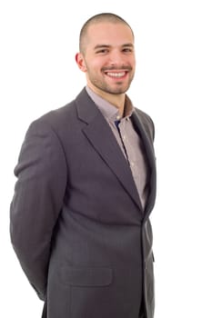 young business man portrait isolated on white