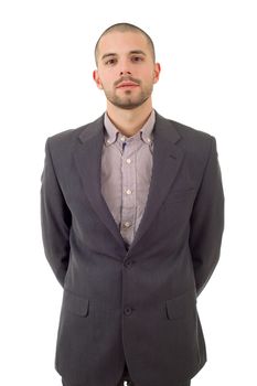 young business man portrait isolated on white