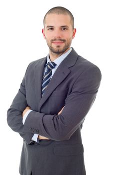 happy business man portrait isolated on white