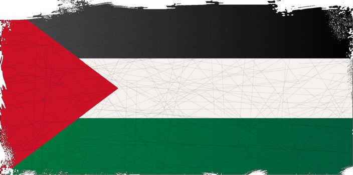 Flag of the Arab League country of Palestine