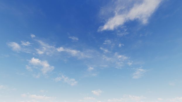 Cloudy blue sky abstract background, blue sky background with tiny clouds, 3d rendering

