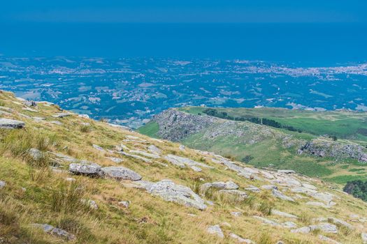 The Rhune mountain in the Pyrenees-Atlantique in France