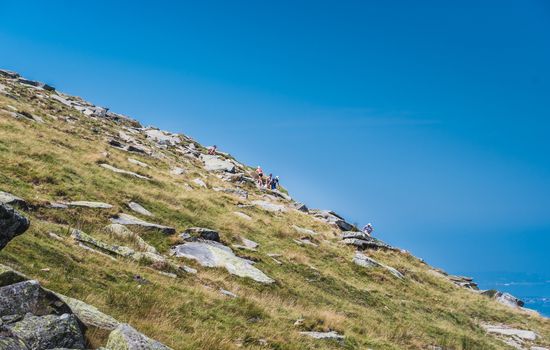 The Rhune mountain in the Pyrenees-Atlantique in France