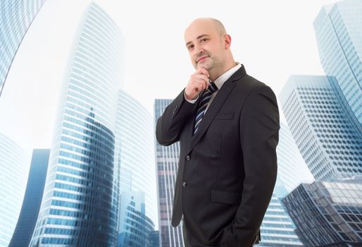 happy business man portrait at the office