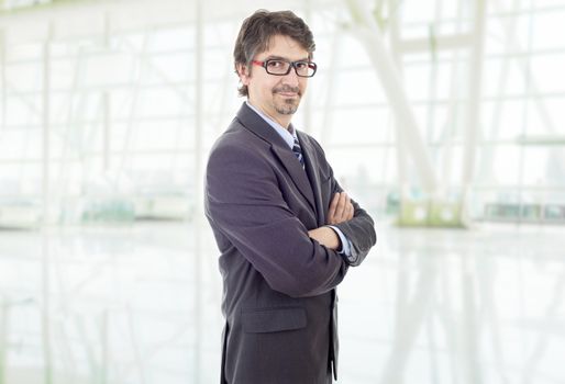 happy business man portrait at the office