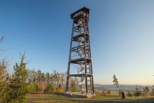 Babka, fairly new lookout tower close to Zruc nad Sazavou Czech Republic.