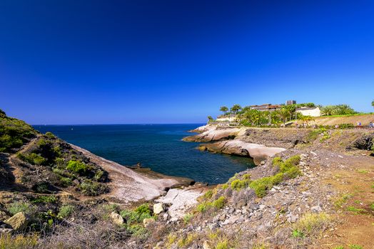 Rocky coast of Costa Adeje.Tenerife island, Canaries