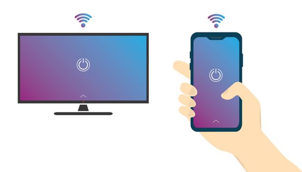 Connecting the phone to a smart TV