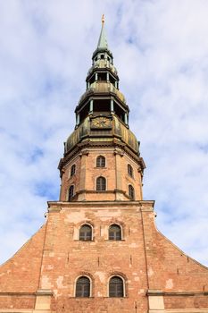 St Peter's Church in Riga, Latva was first built in 1209 from timber and was later rebuilt in stone.  In 1997 it was included as a UNESCO world heritage site.