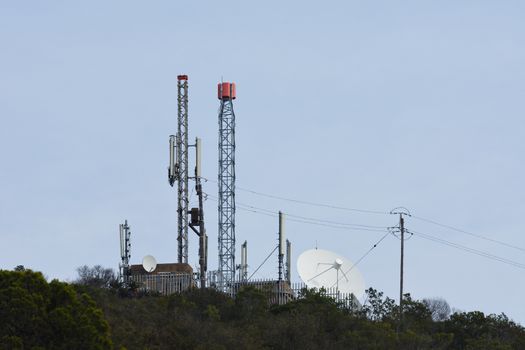 A broadcast and communications antenna relay station, Mossel Bay, South Africa