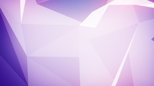 3d illustration of Background with triangles connected in violet colors.
