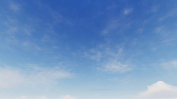 Cloudy blue sky abstract background, blue sky background with tiny clouds, 3d rendering

