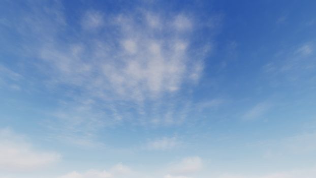 Cloudy blue sky abstract background, blue sky background with tiny clouds, 3d rendering

