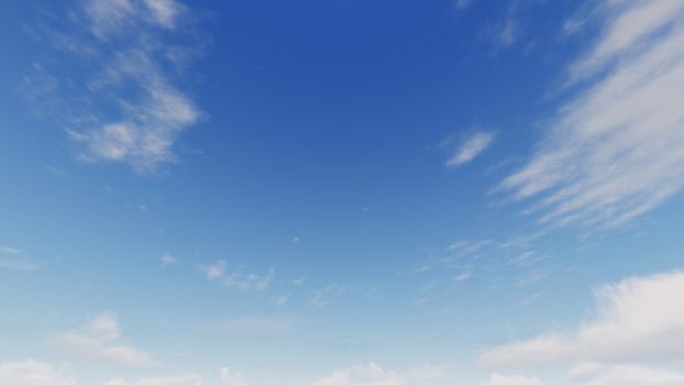 Cloudy blue sky abstract background, blue sky background with tiny clouds, 3d rendering

