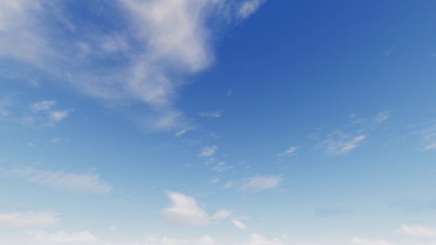 Cloudy blue sky abstract background, blue sky background with tiny clouds, 3d rendering

