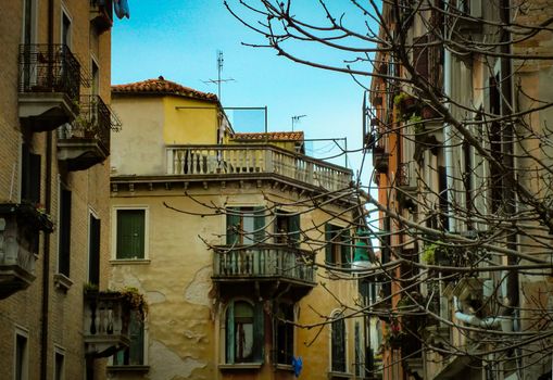 VENICE,ITALY 26 FEBRUARY 2020: Street of Venice