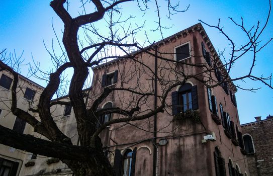 VENICE,ITALY 26 FEBRUARY 2020: Street of Venice