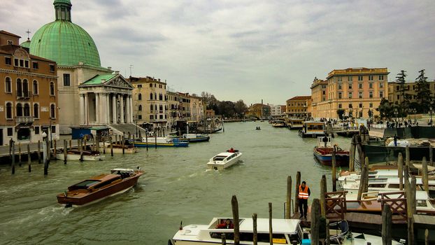 VENICE,ITALY 26 FEBRUARY 2020: Cityscape of Venice